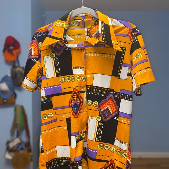 Fun Patterned Button Up Shirt - Picture 2 of 6